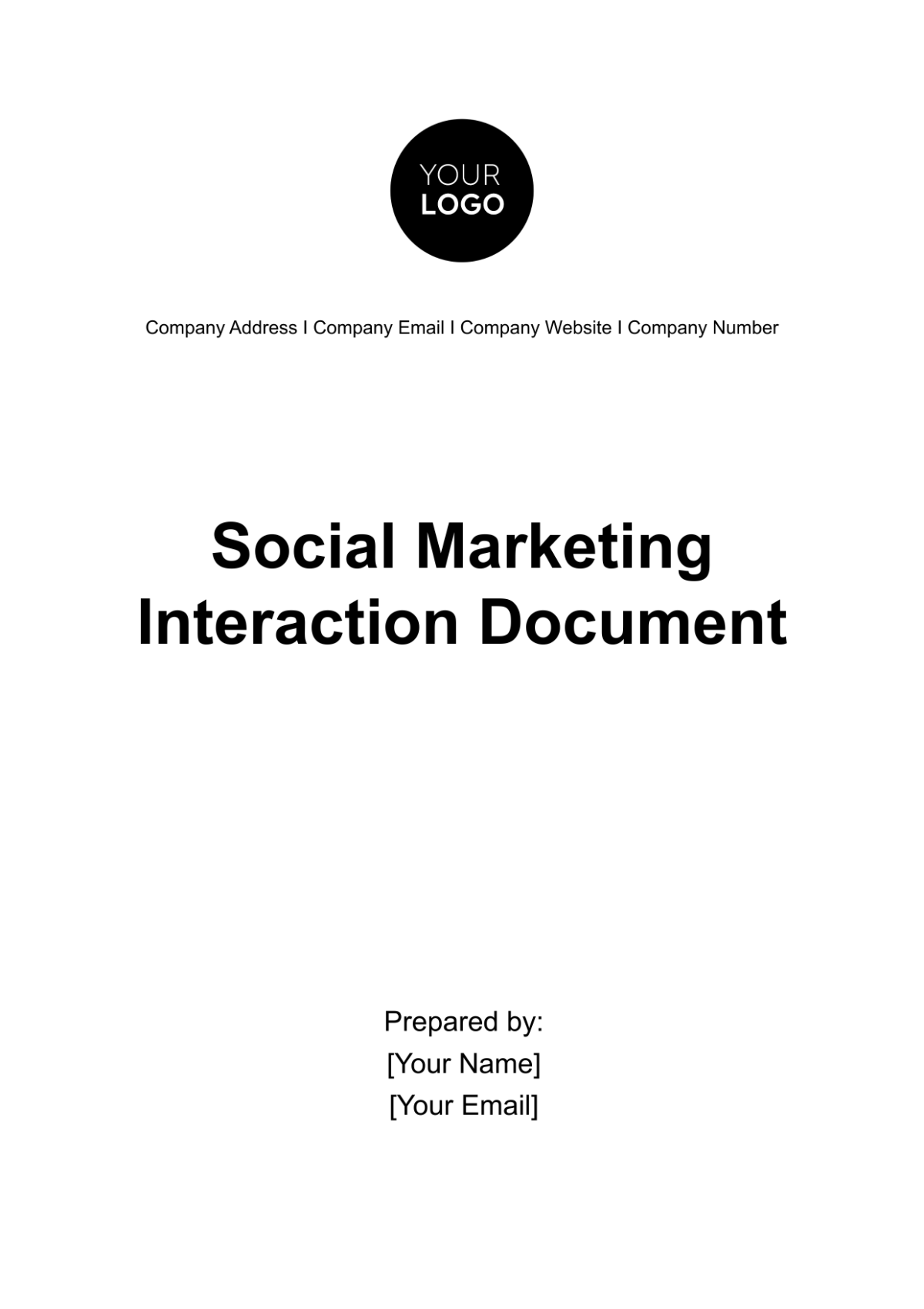 Social Media Marketing Interaction Document Template