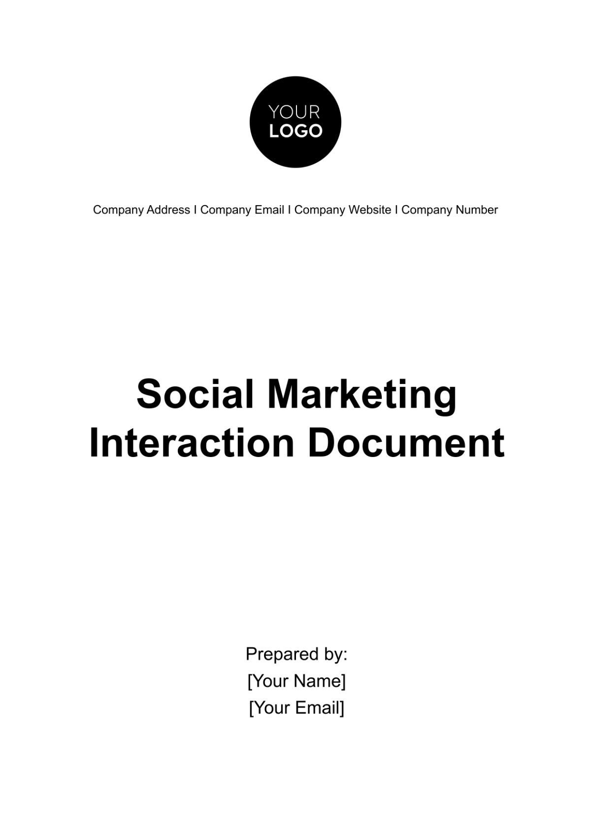 Social Media Marketing Interaction Document Template - Edit Online & Download