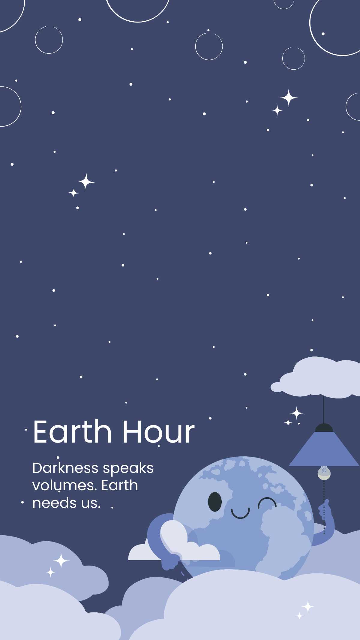 Free  Earth Hour Snapchat Geofilter Template