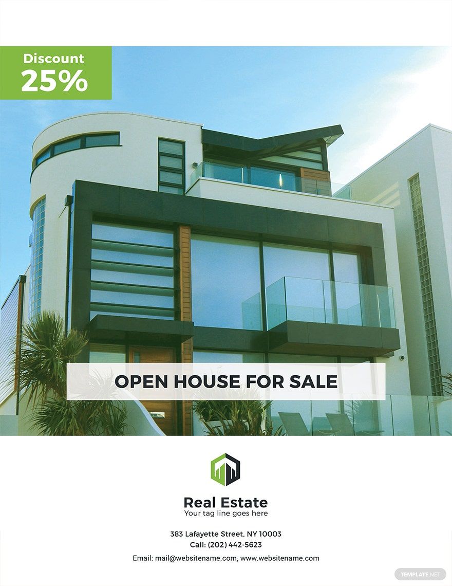 Country House Real Estate Flyer Template