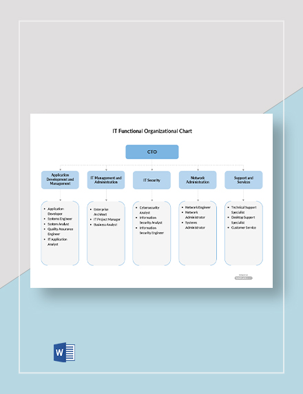 Functional Organizational Chart Template