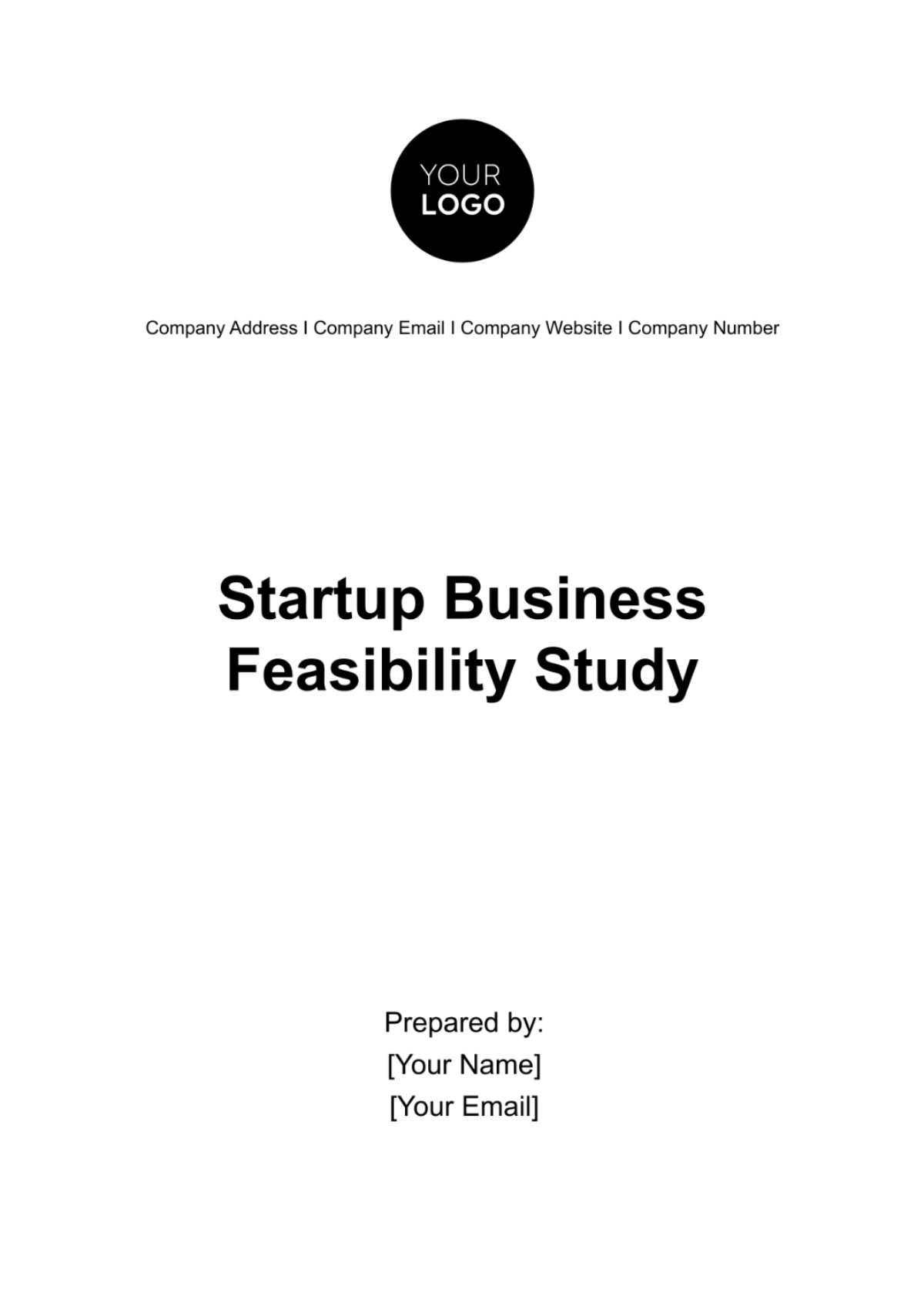 Startup Business Feasibility Study Template - Edit Online & Download