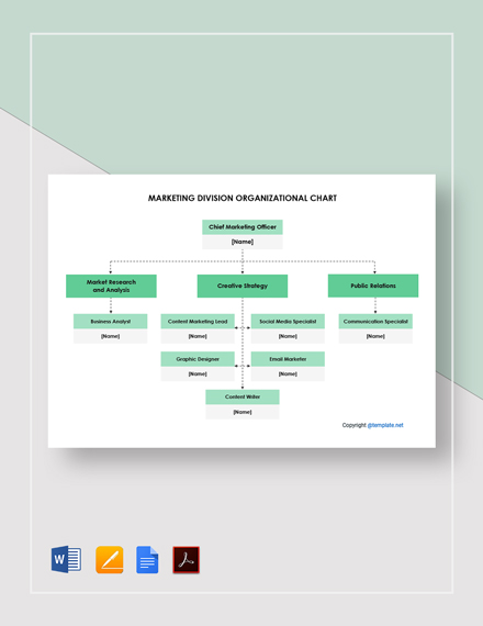 Accounts Receivable Organizational Chart Template - PDF | Word | Apple ...