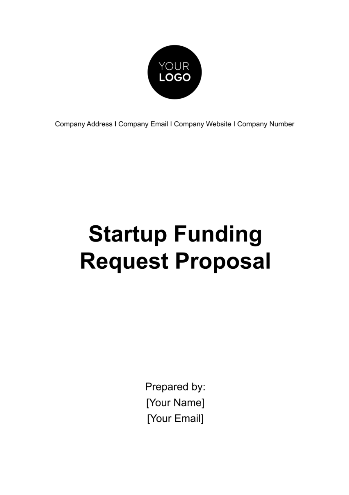 Startup Funding Request Proposal Template - Edit Online & Download