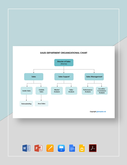 Department Organizational Chart Template