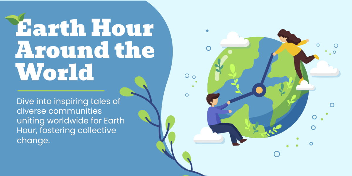 Free  Earth Hour Blog Banner Template