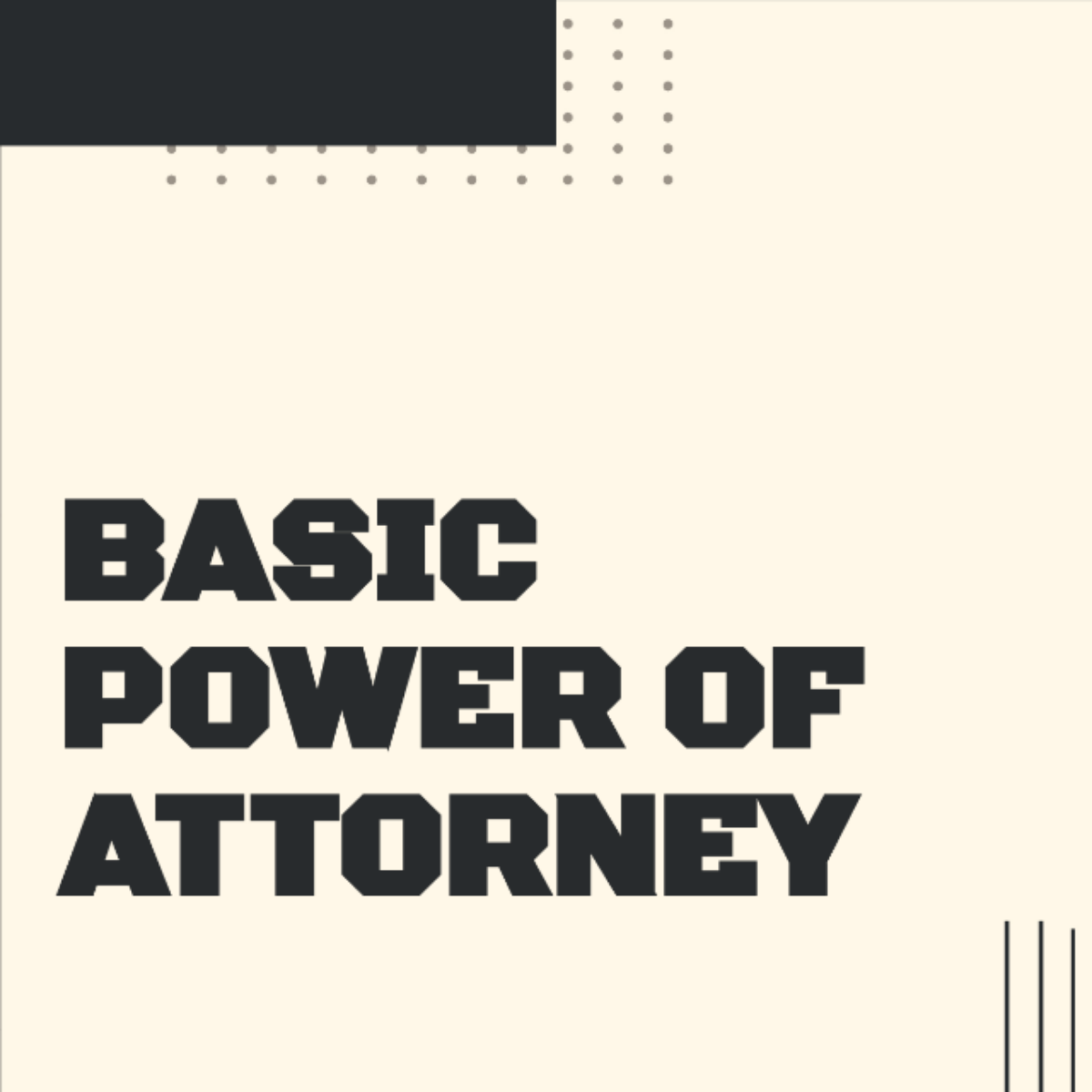 Basic Power of Attorney Template - Edit Online & Download