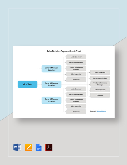 Content/Editorial Newspaper Organizational Chart Template - PDF | Word ...