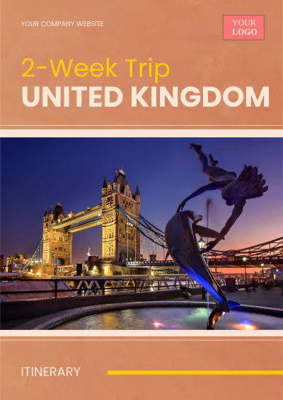 Free 2 Week Uk Itinerary Template to Edit Online