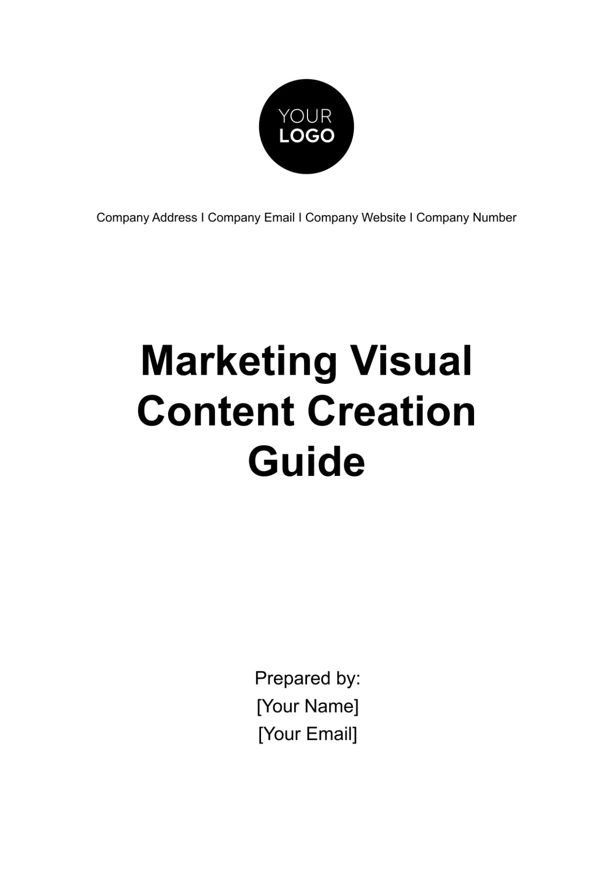 Marketing Visual Content Creation Guide Template - Edit Online & Download