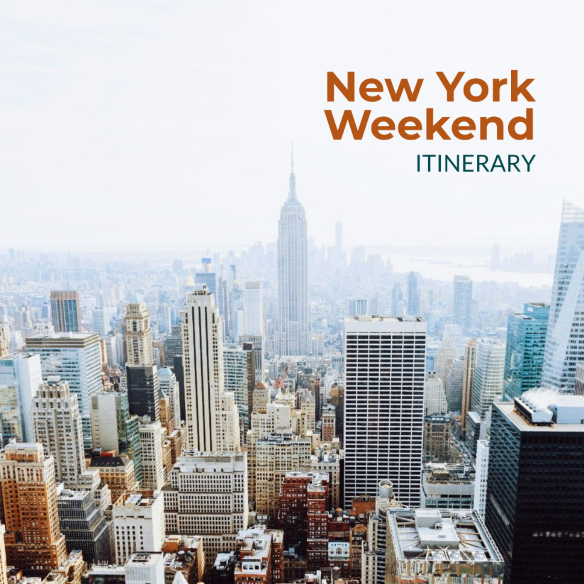 New York Weekend Itinerary Template - Edit Online & Download