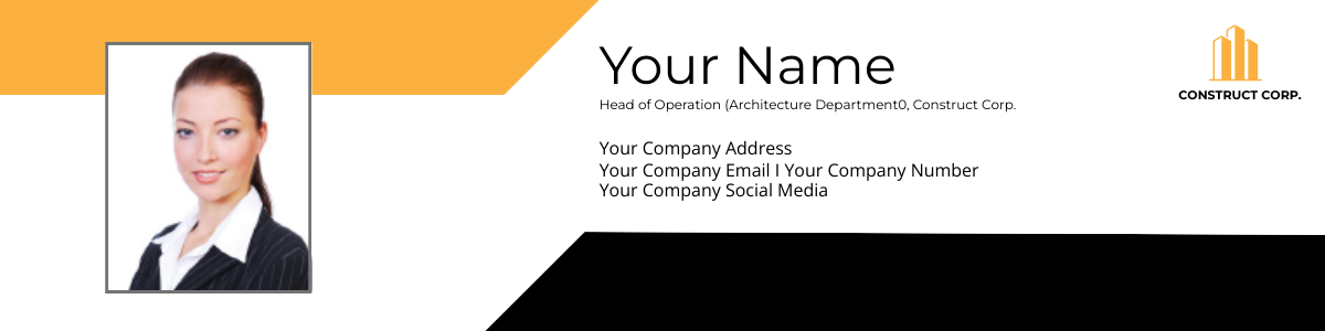 Architectural Construction Email Signature Template