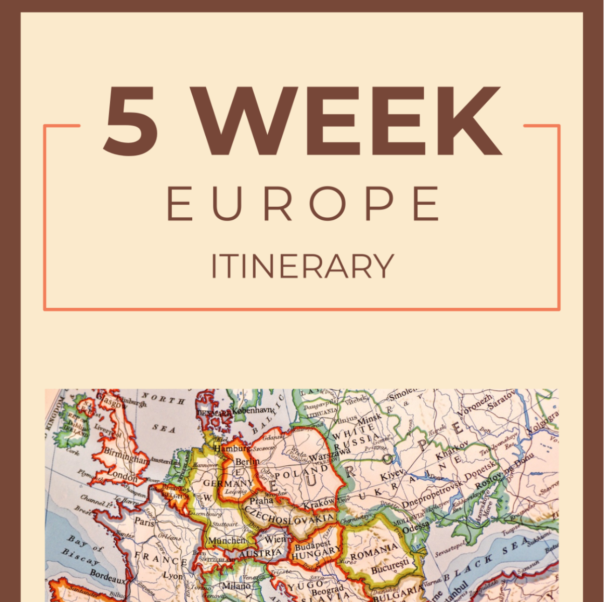 5 Week Europe Itinerary Template - Edit Online & Download