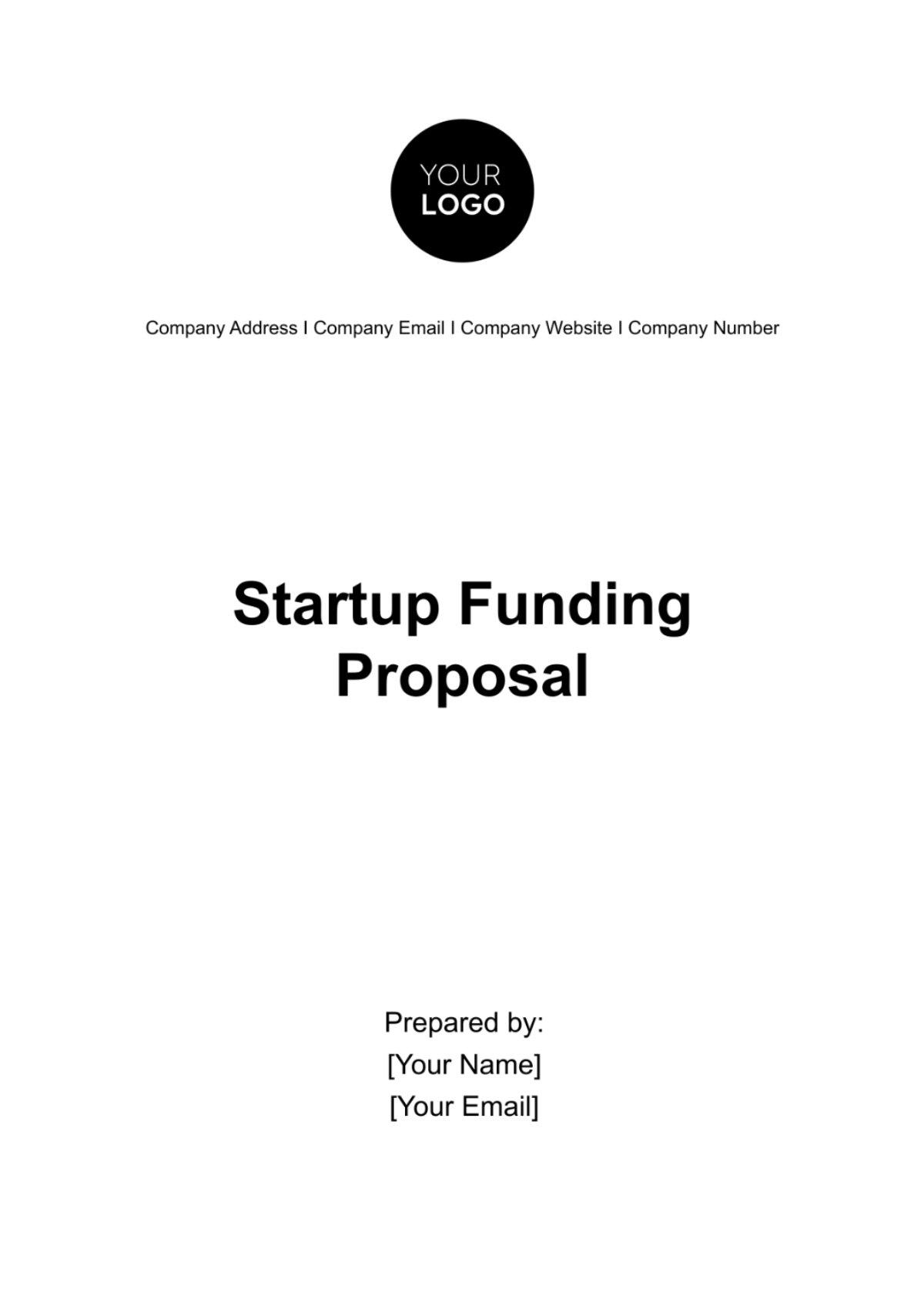 Startup Funding Proposal Template - Edit Online & Download