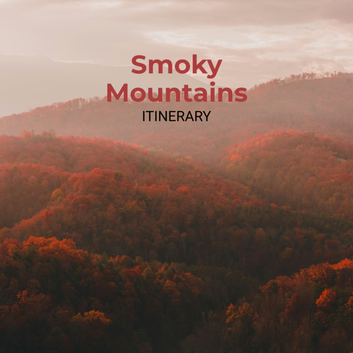 Smoky Mountains Itinerary Template - Edit Online & Download