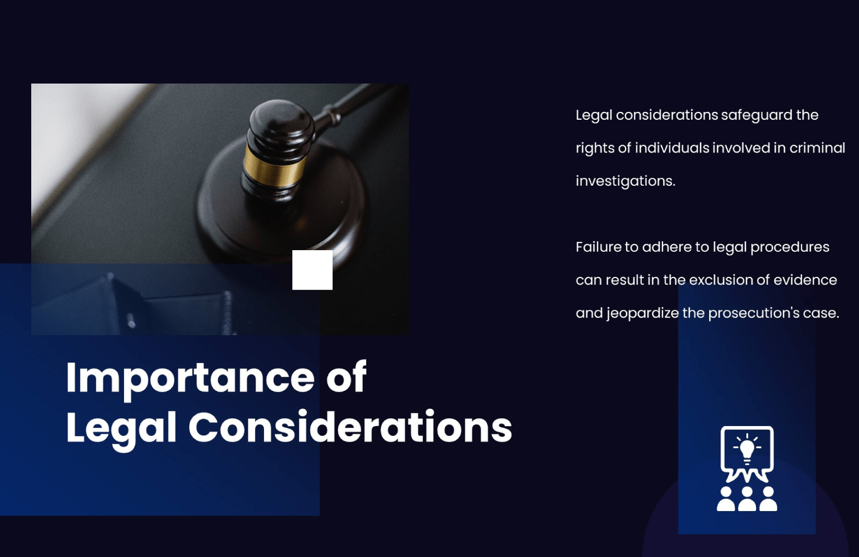 Legal Considerations at Crime Scene PPT Template