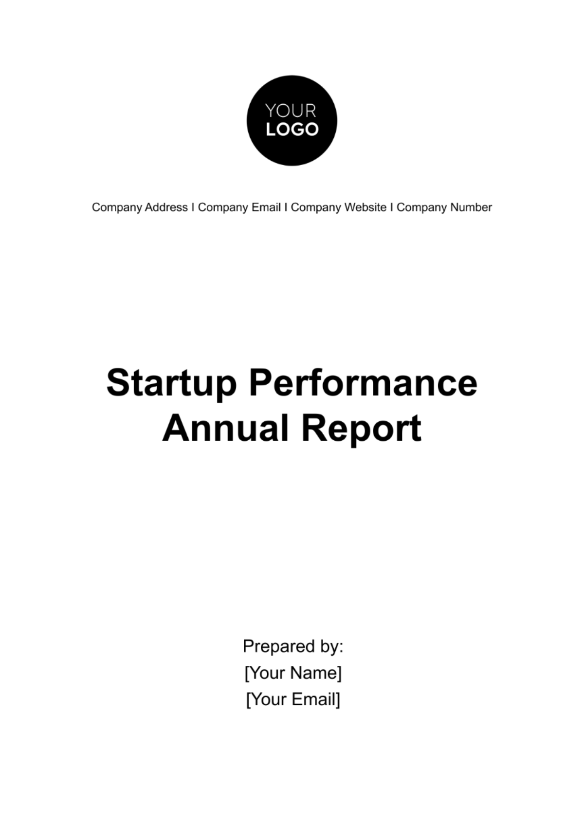 Free Startup Annual Performance Report Template