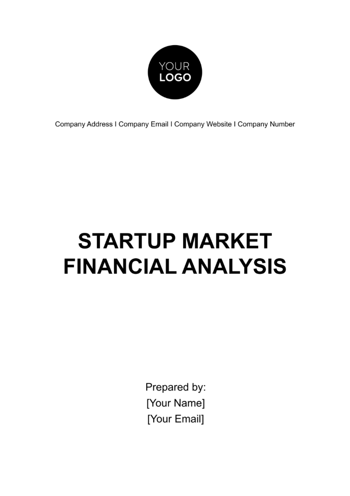 Startup Market Financial Analysis Template