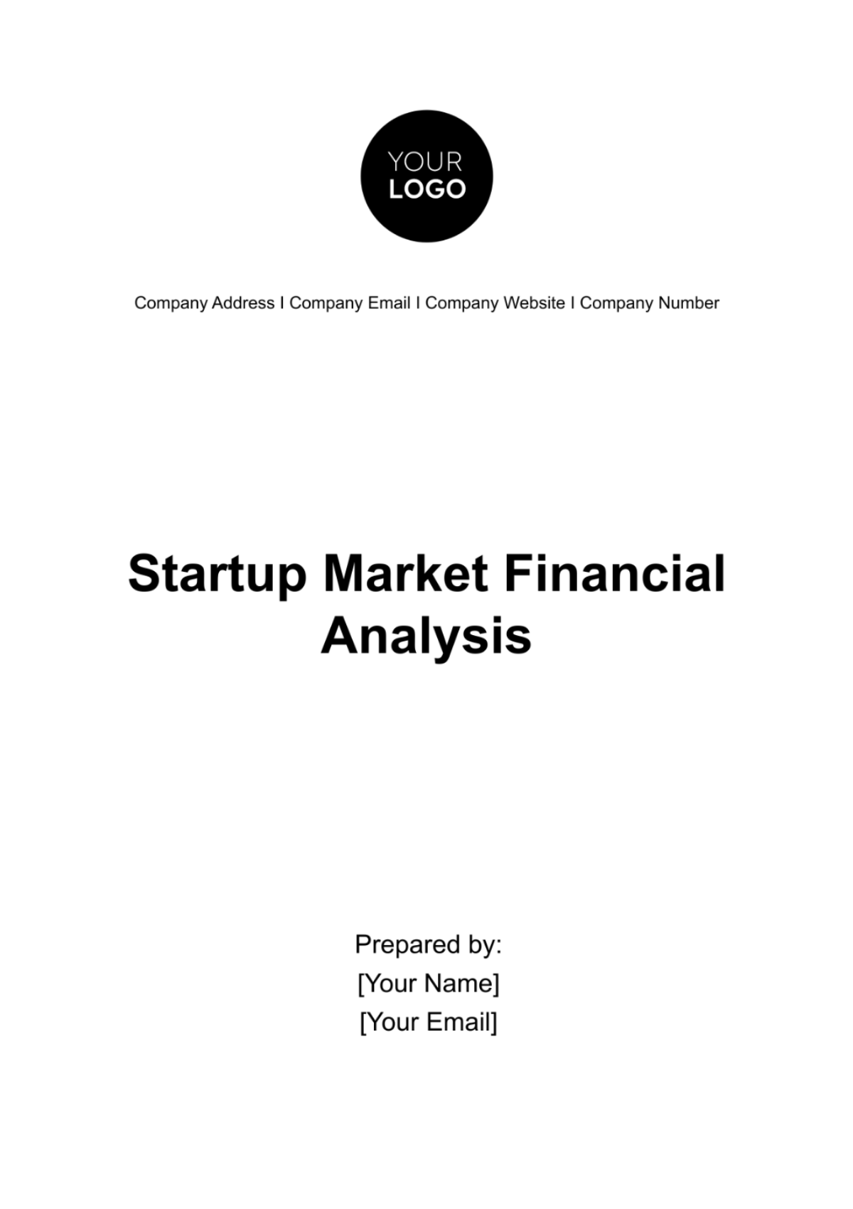 Free Startup Market Financial Analysis Template