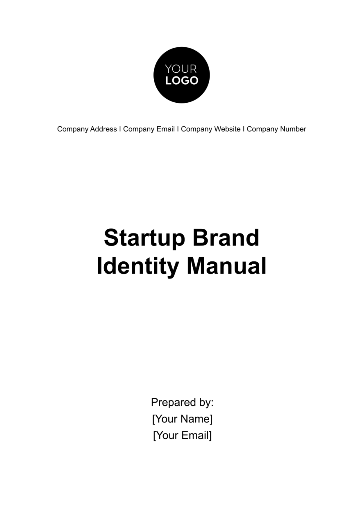 Startup Brand Identity Manual Template - Edit Online & Download