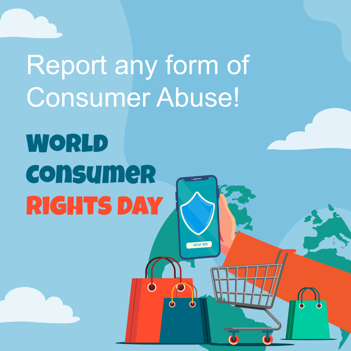  World Consumer Rights Day WhatsApp Post Template