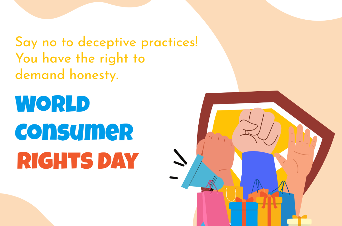 Free  World Consumer Rights Day Blog Banner Template