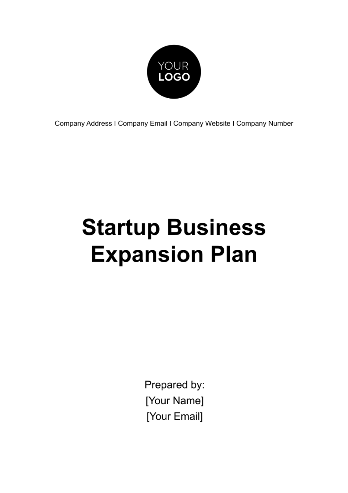 Startup Business Expansion Plan Template