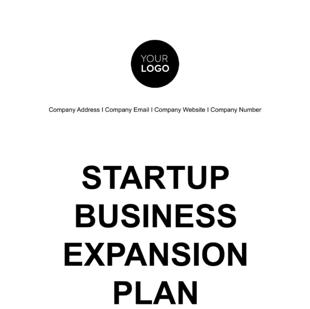 business plan template for expansion