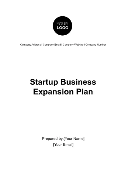 Free Startup Business Expansion Plan Template to Edit Online