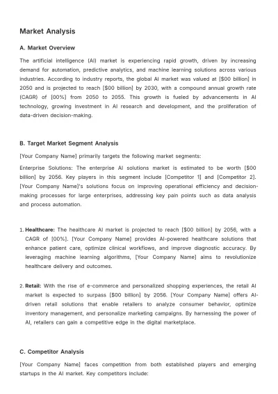 Free Startup Business Expansion Plan Template to Edit Online