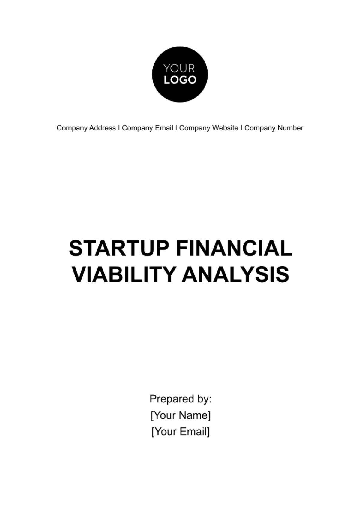 Startup Financial Viability Analysis Template Edit Online Download