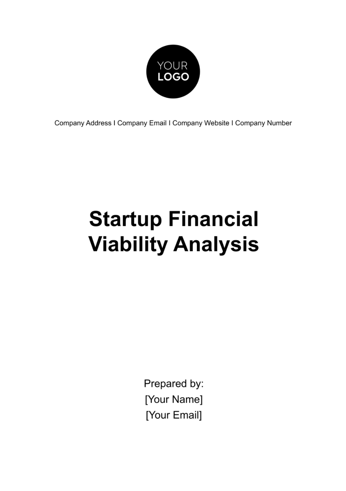 Startup Financial Viability Analysis Template