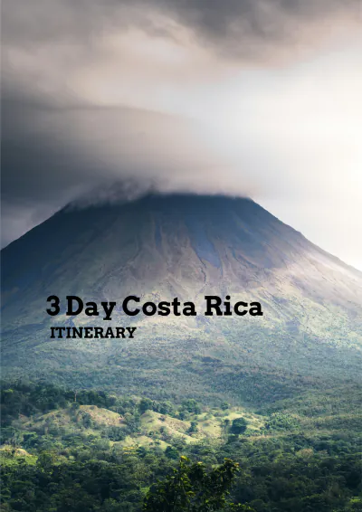 Free 3 Day Costa Rica Itinerary Template to Edit Online