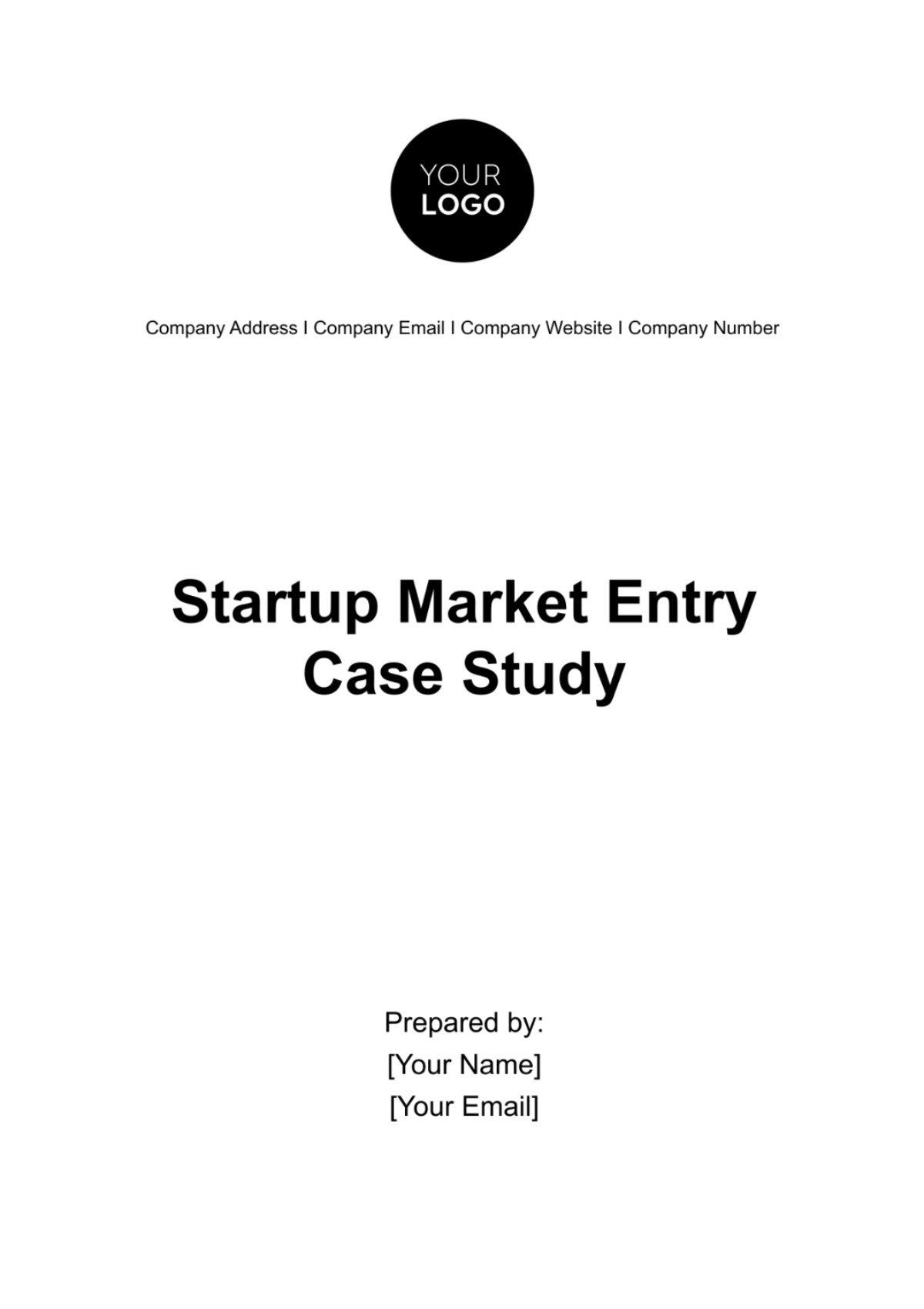 Startup Market Entry Case Study Template - Edit Online & Download