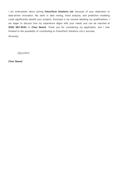 Free HR Letter of Intent Template to Edit Online