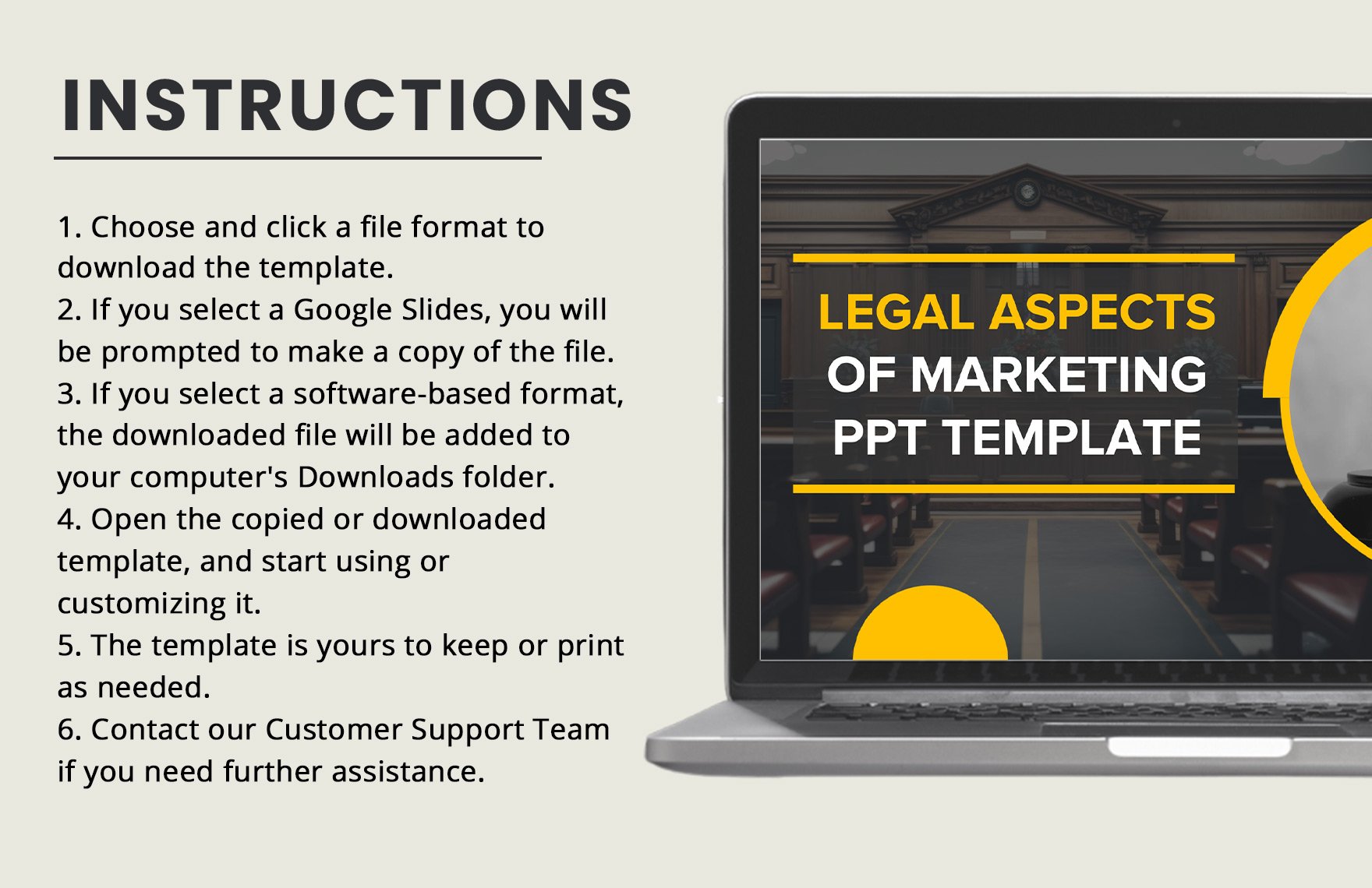 Legal Aspects of Marketing PPT Template