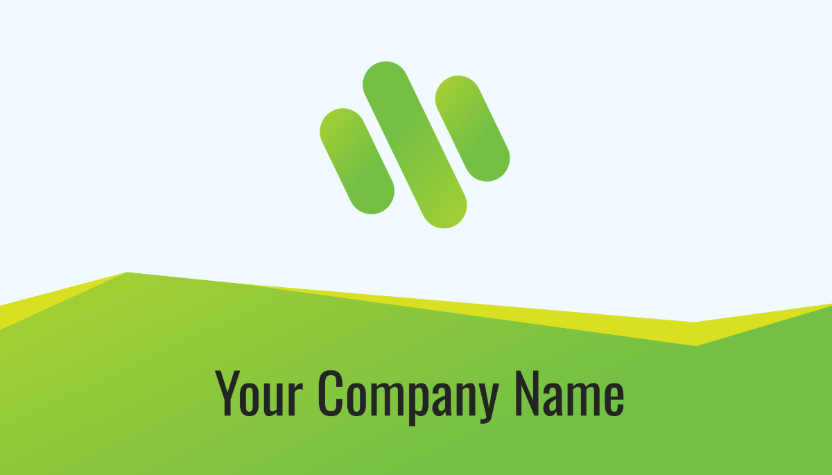 Green Business Card Vector Template