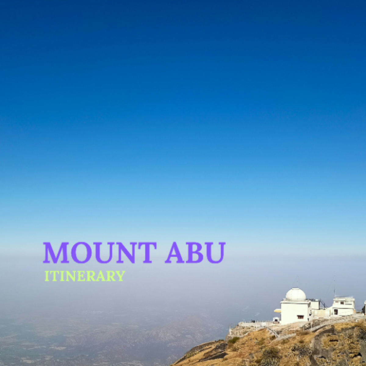 Mount Abu Itinerary Template - Edit Online & Download