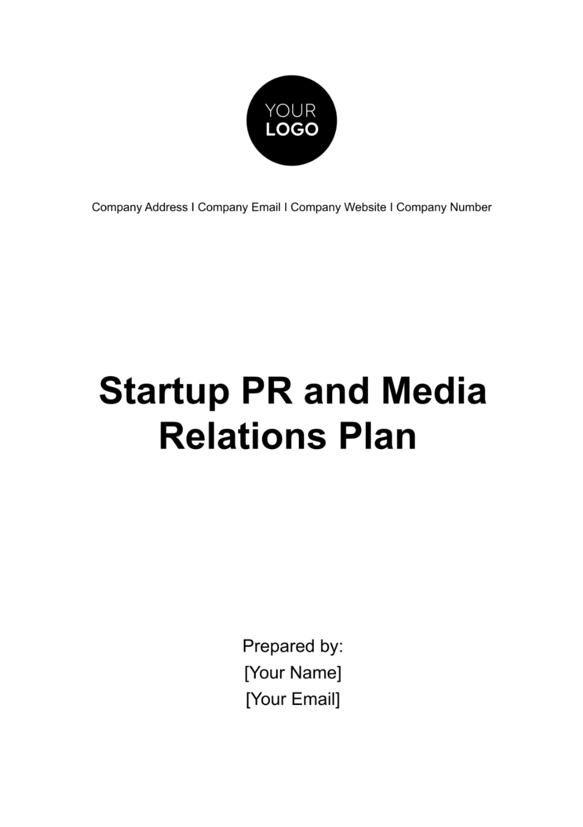 Startup PR and Media Relations Plan Template - Edit Online & Download