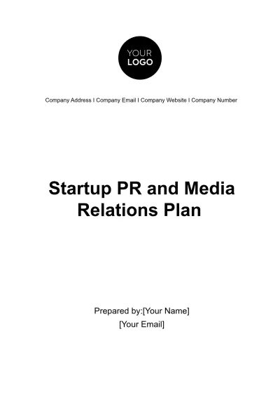 Free Startup PR and Media Relations Plan Template to Edit Online