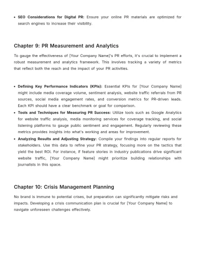 Free Startup PR and Media Relations Plan Template to Edit Online
