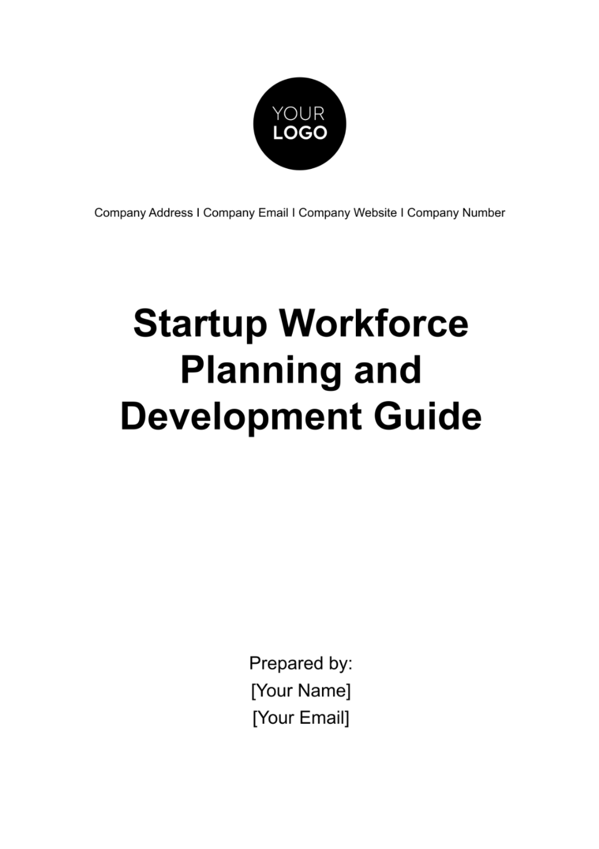 Free Startup Workforce Planning and Development Guide Template