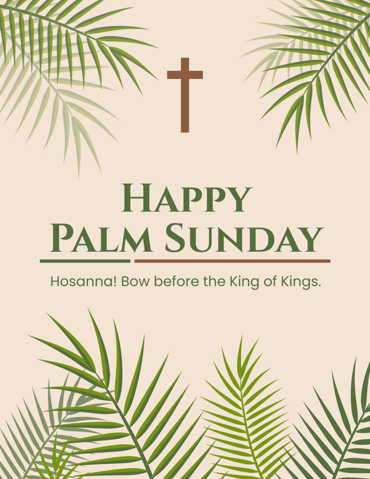  Palm Sunday Flyer Template