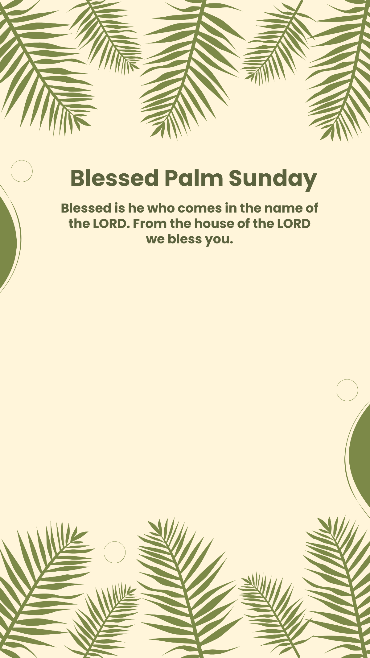  Palm Sunday Snapchat Geofilter Template