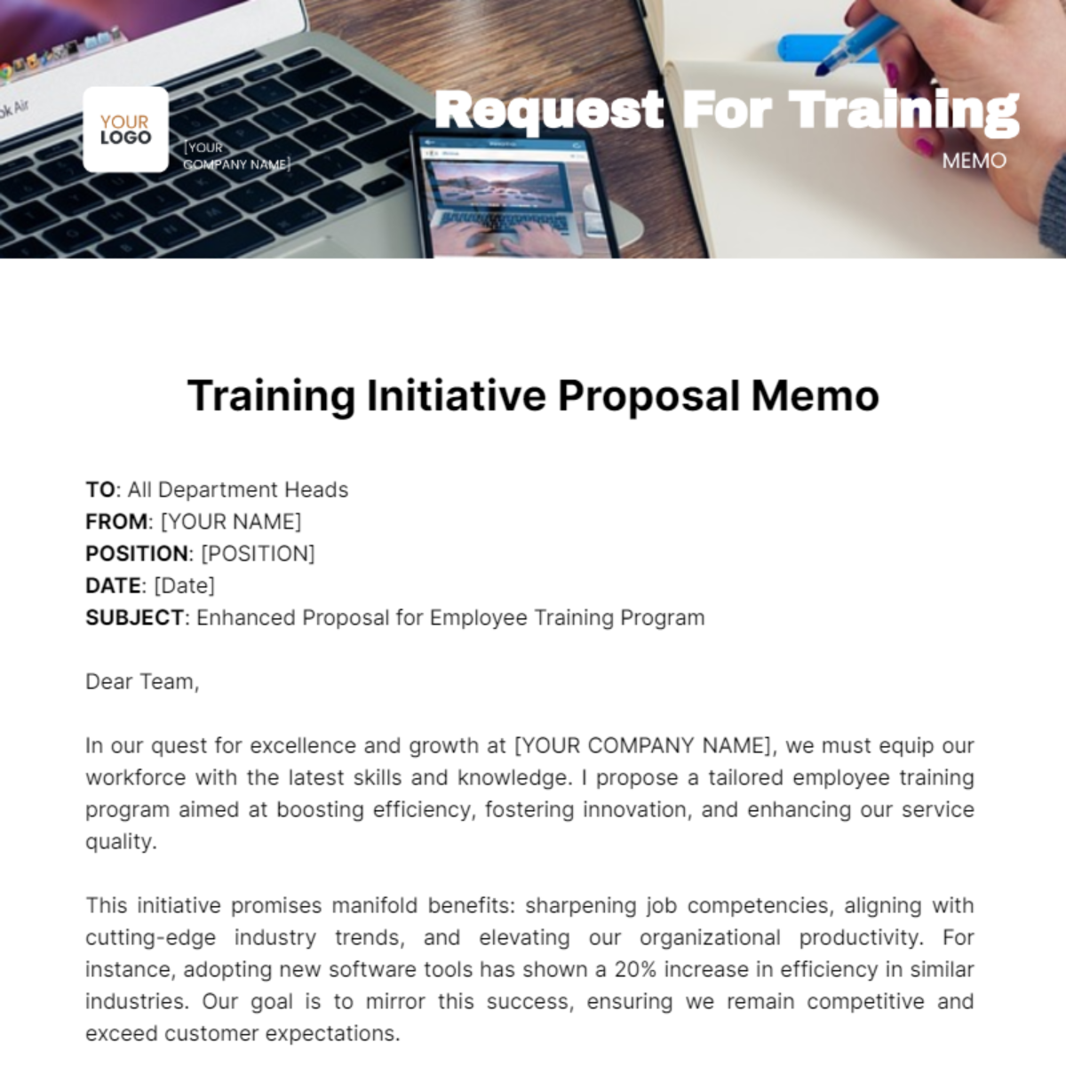 Request For Training Memo Template
