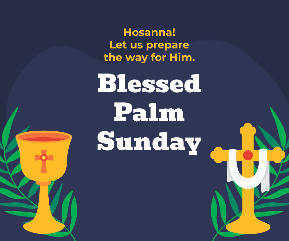  Palm Sunday Ad Banner Template
