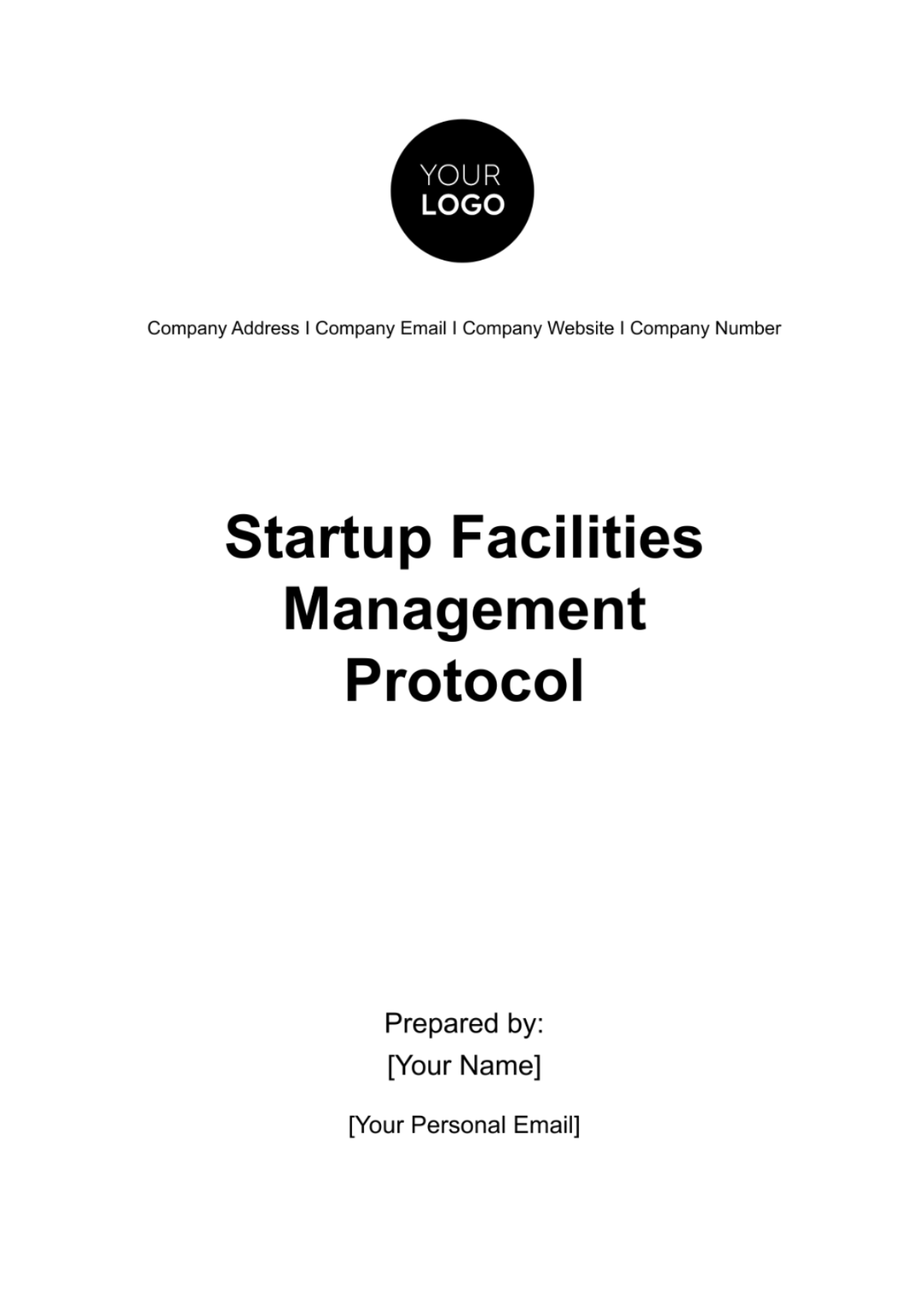 Startup Facilities Management Protocol Template