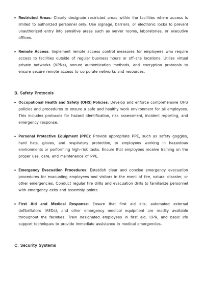 Free Startup Facilities Management Protocol Template to Edit Online