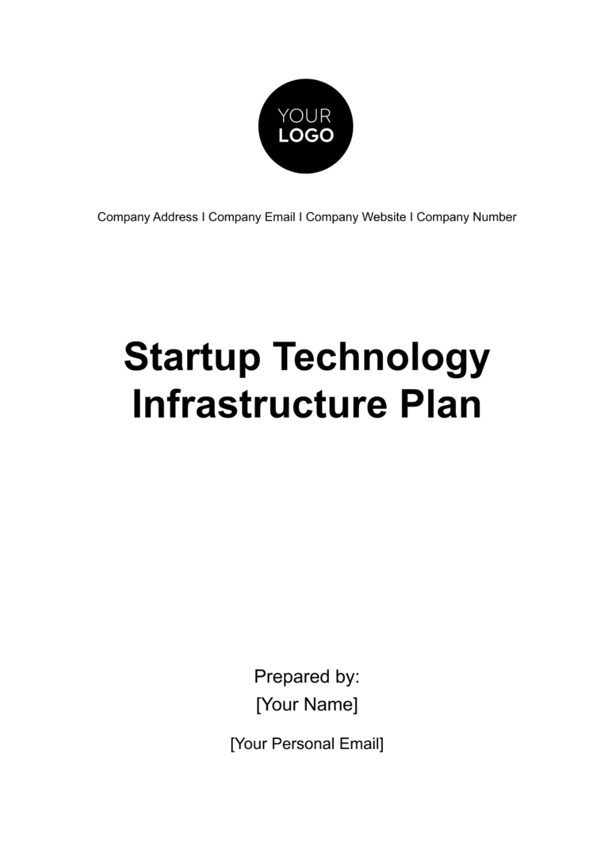 Free Startup Technology Infrastructure Plan Template