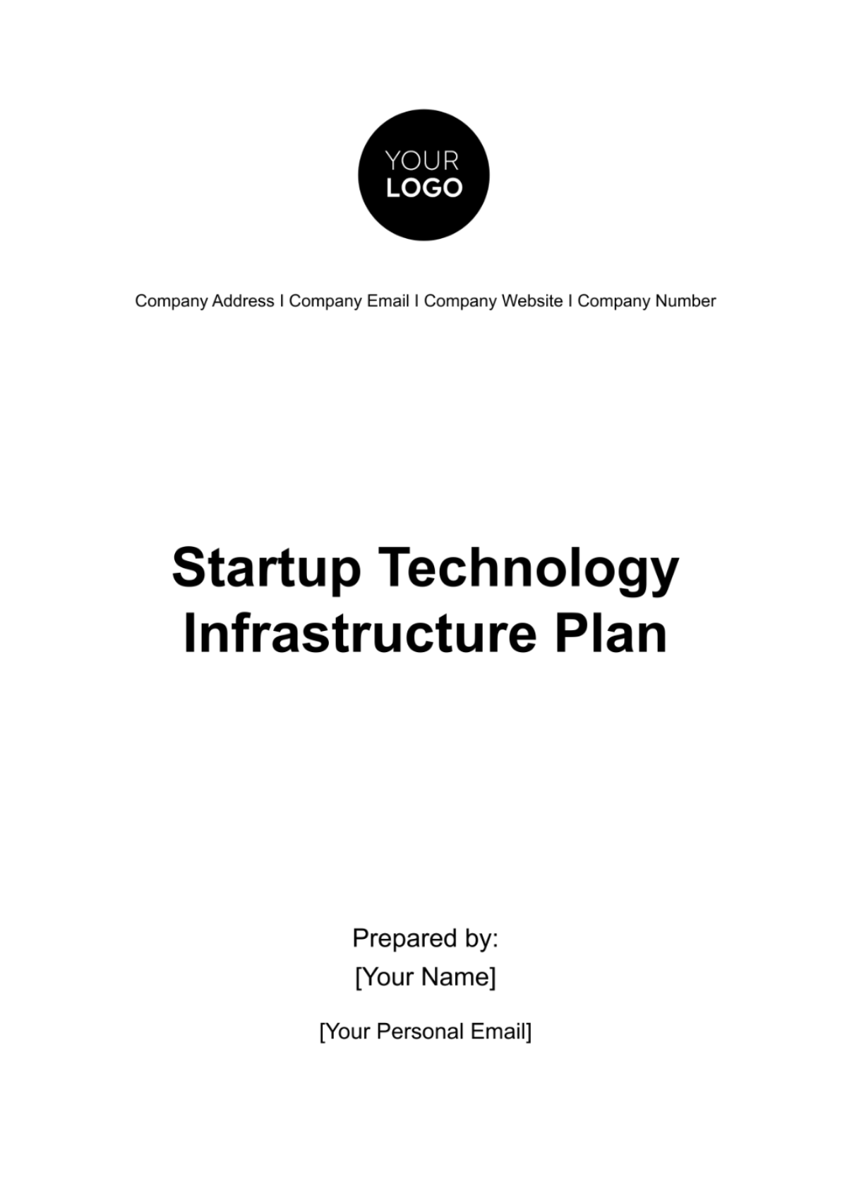 Startup Technology Infrastructure Plan Template - Edit Online & Download